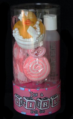 4pc Baby Girl Bath Gift Set