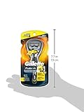 Gillette Fusion Proshield Men's Razor with Flexball Handle and Razor Blade Refills, 2 Count