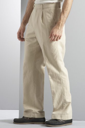 Big and Tall Blue Harbour Single Pleat Linen Blend Trousers