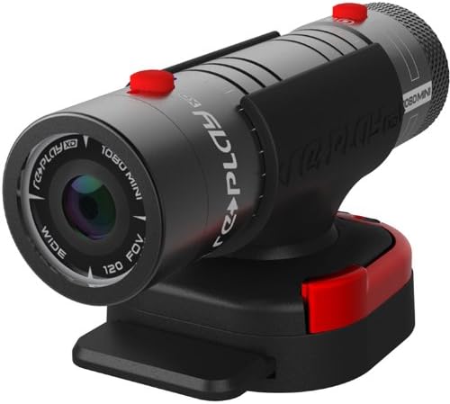 Replay XD 1080 Mini Digital HD Video Camera Camcorder with 32GB Card + Helmet & Flat Surface Mounts + Case + Flex Tripod + Kit