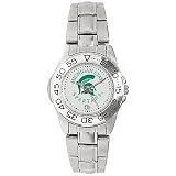 Michigan State Spartans Suntime Ladies Sports Watch w/ Steel Band - NCAA College Athletics