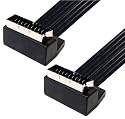 Scart Anschlusskabel, Flachkabel, beidseitig abgewinkelt, 2m, Good Connections