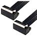Scart Anschlusskabel, Flachkabel, beidseitig abgewinkelt, 2m, Good Connections
