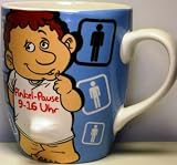 Eigenschaften Die Ideenwelt / Tasse Happy Boy Pinkel-Pause von 9-16 Uhr