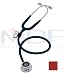740 Pulse Time Adult Stethoscope, Burgundy