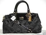 Coach Op Art Sabrina Satchel Duffle Bag Tote 12943 black