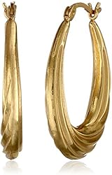 Sterling Silver Lightweight Twist Hoop Earrings