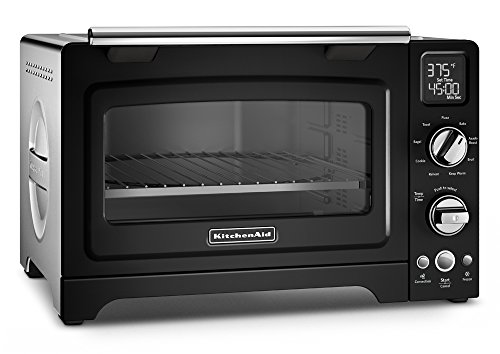 KitchenAid KCO275OB Convection 1800-watt Digital Countertop Oven, 12-Inch, Onyx Black