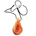 Glass Teardrop Halskette und Herbstliche Swirl - Glasschmuck