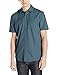 Volcom Men's Everett Solid Cotton Woven Short Sleeve Shirt
