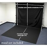 BLACK 9'x15' PHOTO GRADE MUSLIN
