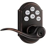Kwikset 911 SmartCode&reg; Electronic Keypad Lock w/Tustin Lever featuring SmartKey&reg; in Venetian Bronze