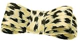 L. Erickson USA Wide Couture Bow Barrette - Baby Cheetah Silk Print