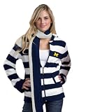 NCAA University of Michigan Kashwere U Rugby Striped Hoodie