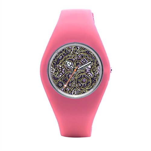 Rubber Band Watches Chic Original Funky Fun Classy Classic Pink Violet Purple Colors Men Sport Watch