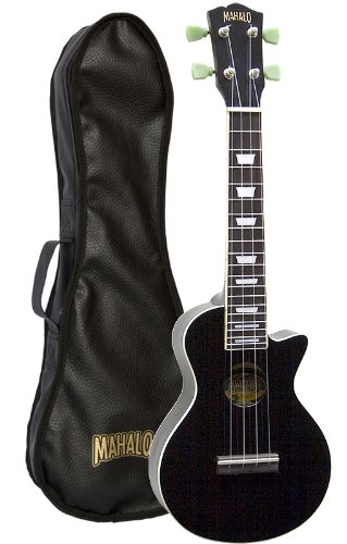 Maholo ULP1E LP Les Paul Elektro-Akustik Ukulele + Tasche
