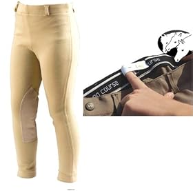 On Course Cotton Naturals Kids Adjustable Waist Cuff Jodhpurs