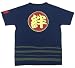 「絆・きずな」和柄Tシャツ(紺) 大人用 子供用 漢字 デザイン Tシャツ