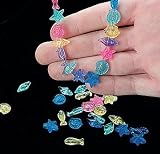 100 Plastic Sea Life Beads Fish Shells Sea Horse