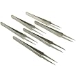 6 #2 Antimagnetic Non Magnetic Tweezers Jewelers Tool