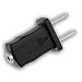 Fotodiox Pro, Sync Cable Adapter - F Phono Plug (3.5mm)- to Male Household (2 blade), for Speedotron, Elinchrom, Novatron Powerpack