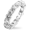 ISADY - Jessica - Bague femme - alliance tour complet - Argent fin 925/1000 - Oxyde de zirconium