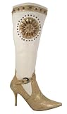 D2023 Ladies High Heel Knee Boots (3 Colours)