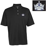 NHL Los Angeles Kings Exceed Desert Dry Xtra-Lite Short Sleeve Polo, Black, XX-Large