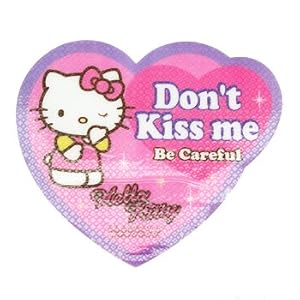 Hello Kitty Car Message Sticker: Don't Kiss Me