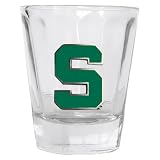 Set of 2 Michigan State Spartans Optic Shot Glass - NCAA College Athletics - Fan Shop