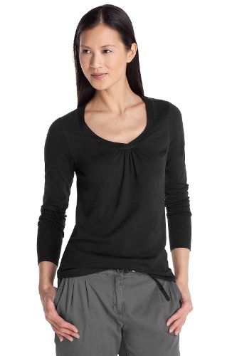 ESPRIT Collection Damen Langarmshirt A23780, Gr. 40 (L), Schwarz (black 001) Preisvergleich