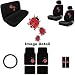15PC Lady Bugs Shield Auto Accessories Interior Combo Kit Gift Set
