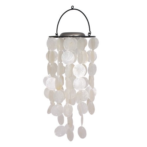 Save Price !! See Lowest Price Here Discount Asli Arts Collection Capiz Solar Chime - White from Besellers