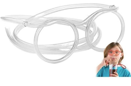 New Novelty Funny Surplus Silly Straw Plastic Tubing Eyeglass Drinking Straws