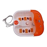 New Massaging Foot Bath Massager with Vibration Magneto Acupoint Heater Bubble Infrared Care White