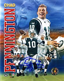 Chad Pennington Autographed / Signed New York Jets Collage 8x10 Photo