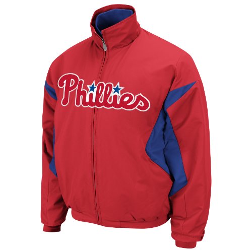MLB Philadelphia Phillies Triple Peak Premier Jacket, Red/Blue, Large at Amazon.com