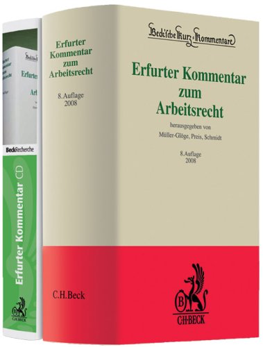 Erfurter Kommentar zum Arbeitsrecht, m. CD-ROM