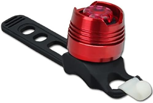 Red Waterproof Flashing Led Police Bike Tail Light Aluminum Safety Rear Warning