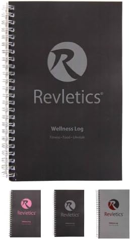 Revletics Wellness Log - Fitness & Food Journal (Black/Grey)