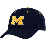 Zephyr Michigan Wolverines Navy DH Fitted Hat