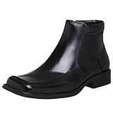 Steve Madden Men's Entrintz Zipper Boot,Black Leather,10.5 M US