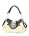 Beige Animal Print Rhinestone Cross Extra Large Hobo Purse