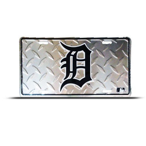 Detroit Tigers Mlb Metal Sport License Plate Wall Sign Tag
