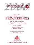 Laser Materials Processing , ICALEO 2000 Proceedings, Volume 89 LASER BEAM