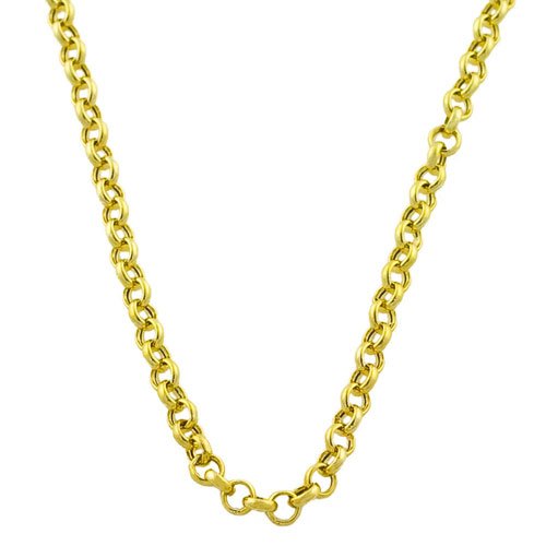 Essential 18 Karat Yellow Gold Rolo Link Chain - 18 Inch