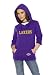 Search : Los Angeles Lakers Women's Laser Cut 3/4 Sleeve Pullover Hoodie - by Alyssa Milano