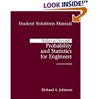 Student's Solutions Manual for Miller and Freund's Probability and Statistics for... by Richard Johnson