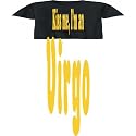 T-Shirt Mens Black " KISS ME , I AM Virgo " Zodiacs