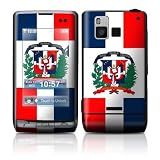 Dominican Republic Flag Design Protective Skin Decal Sticker for LG Dare Cell Phone